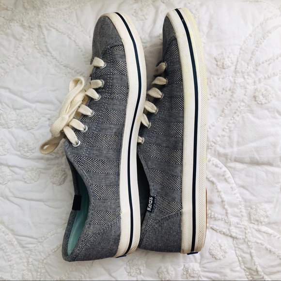 Keds Kickstart Women’s Blue Chambray Stripe 8.5 - Picture 5 of 12